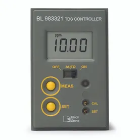 TDS Mini Controller, range: 0.00 to 19.99 mg/L (ppm), dosing relay: contact closed when reading exce