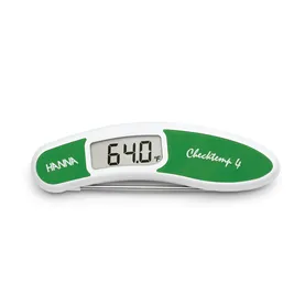 Folding thermometer for fruit and salads
