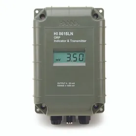 ORP Transmitter with 4-20 mA Galvanically Isolated output; with LCD display, HI8615(L): ±1000 mV / 4