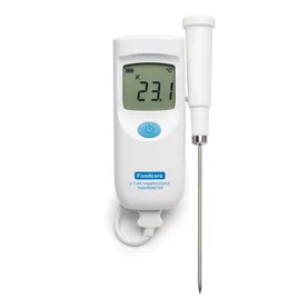Portable K-type thermocouple thermometer with replaceable probe