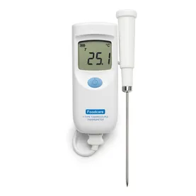 Portable T-type thermocouple thermometer with replaceable probe