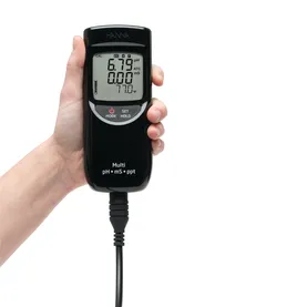 Portable Waterproof pH/EC/TDS High Range Meter ( 0.00 to 20.00 mS/cm, 0.00 to 10.00 pp)