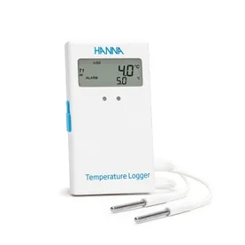Temperature logger with LCD, 2 external channels