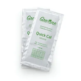 Quick Cal solution sachets for single point pH/EC calibration, (25 x 20mL)