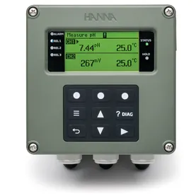 Dual-Channel Universal Process Controller with Digital Probe Inputs, 3 Relays, 2 Analog Outputs, RS-