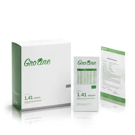 GroLine 1413 µS/cm @ 25°C EC Calibration Standard Sachets with Certificate of Analysis (25 x 20mL)