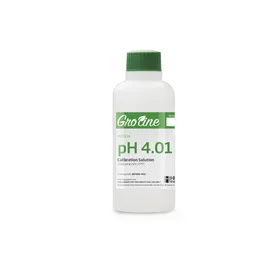 GroLine pH 4.01 Buffer Solution (+/- 0.02 pH accuracy @ 25°C) with Certificate of Analysis