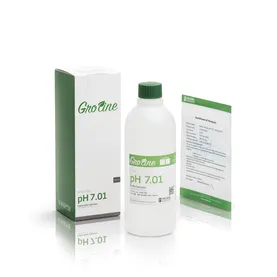 GroLine pH 7.01 buffer (+/- 0.02 pH accuracy @ 25°C) with Certificate of Analysis 500 ml