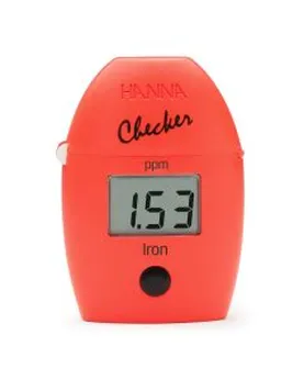 Iron Checker HC® colorimeter: Range   0.00 to 5.00 ppm (mg/L)