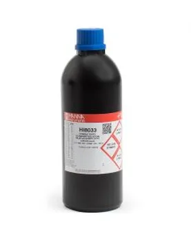 84 µS/cm EC value @ 25°C, 500 mL FDA bottle