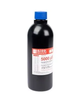 5000 µS/cm EC value @ 25°C, 500 mL FDA bottle