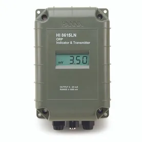 ORP Transmitter with 4-20 mA Galvanically Isolated output; with LCD display, HI8615(L): ±1000 mV