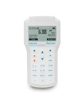 Pool Line HI98195 pH/EC multiparameter portable meter supplied with HI7698195 probe with 4 meter cab