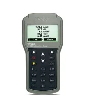 pH/ORP/DO/Pressure/Temperature Waterproof Multiparameter Portable Meter supplied with HI7698196 Prob