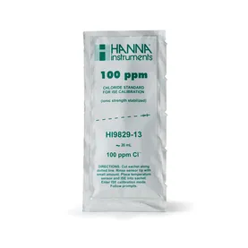 100 ppm standard sachet for  HI7609829-11 chloride ISE, 25 mL (25)