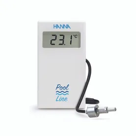 Pool Line Checktemp® Dip Digital Thermometer with Weighted Stainless Steel Probe and 3 m (9.9’) Sili