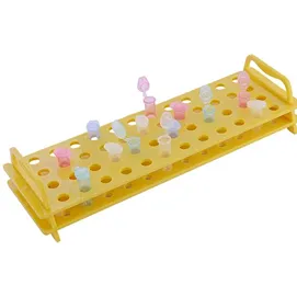 Rack For Micro Centrifuge Tube, PC, 1.5 & 2.0 mL, White, 24 Place (6 x 4 Array) - 8 unABDOS.