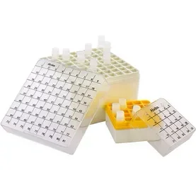 Cryo Box, PC, 1.0 & 1.8 mL Cryo Vials, 25 Place, Assorted ColorsWhite, yellow or Blue 8 un.