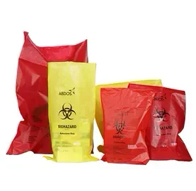Biohazard Disposable Bags, PP, Red, 135°C, 12 x 24 Inch200 un.