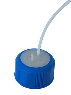 Adapter S 40 for the direct aspiration of solvents through tubes of 3 mm O.D. from bottles with