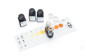 Ammonium Test Method: colorimetric, indophenol blue, with color card and sliding com