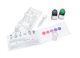 Phosphate Test in freshwater and seawater Method: colorimetric with colour card 0.25