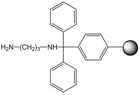 1,3-Diaminopropane trityl resin