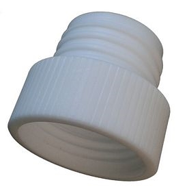 Bottle adapter (PTFE), S40 (bottle thread) to GL45 (outer thread)