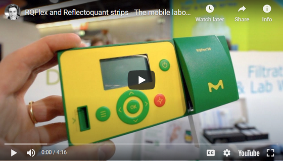RQFlex and Reflectoquant strips - The mobile laboratory