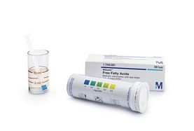 Free Fatty Acids Method: colorimetric with test strips 0.5 - 1 - 2 - 3 mg/g KOH MQuant™